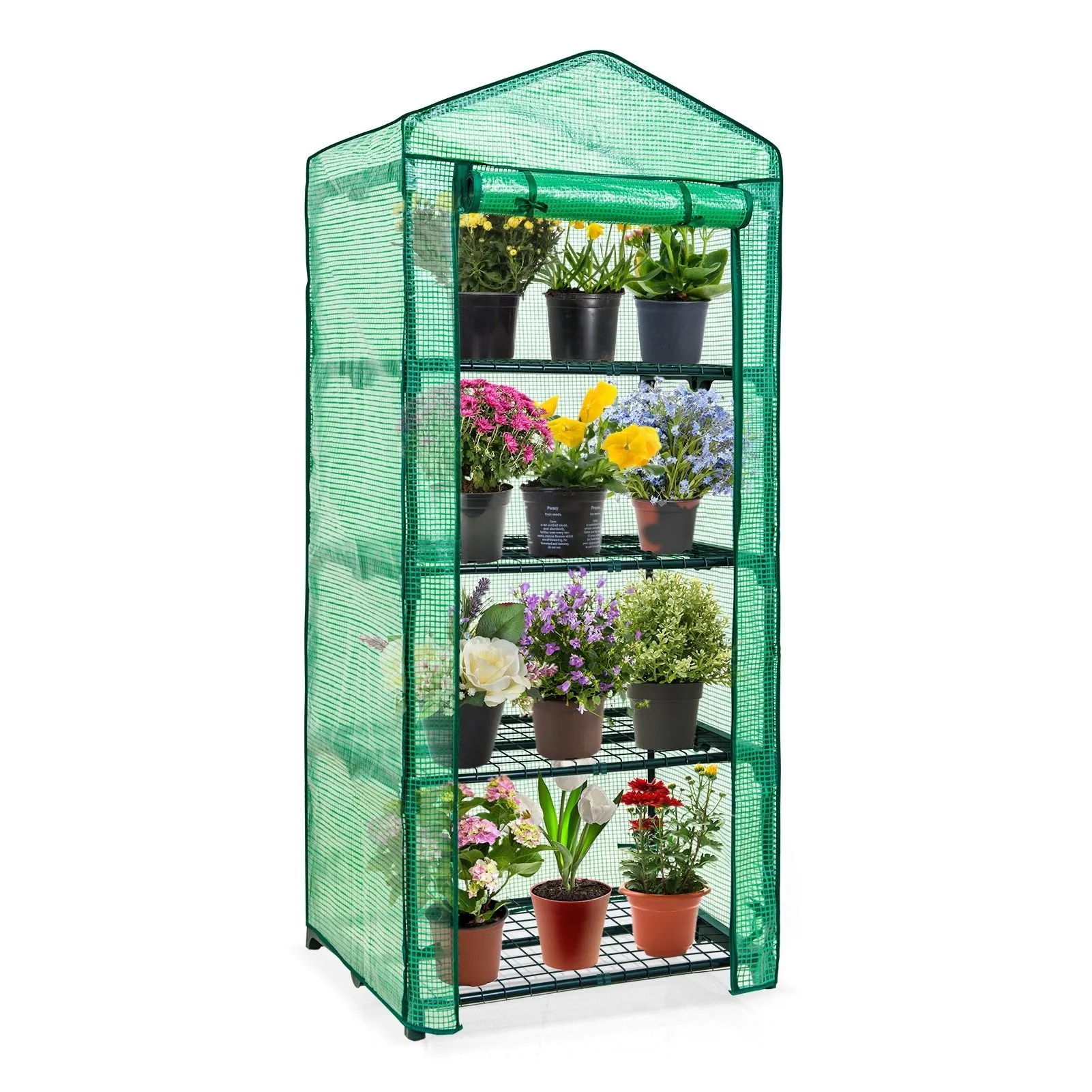 27.2"x19.3"x64.2" Mini Greenhouse with Wire Shelves