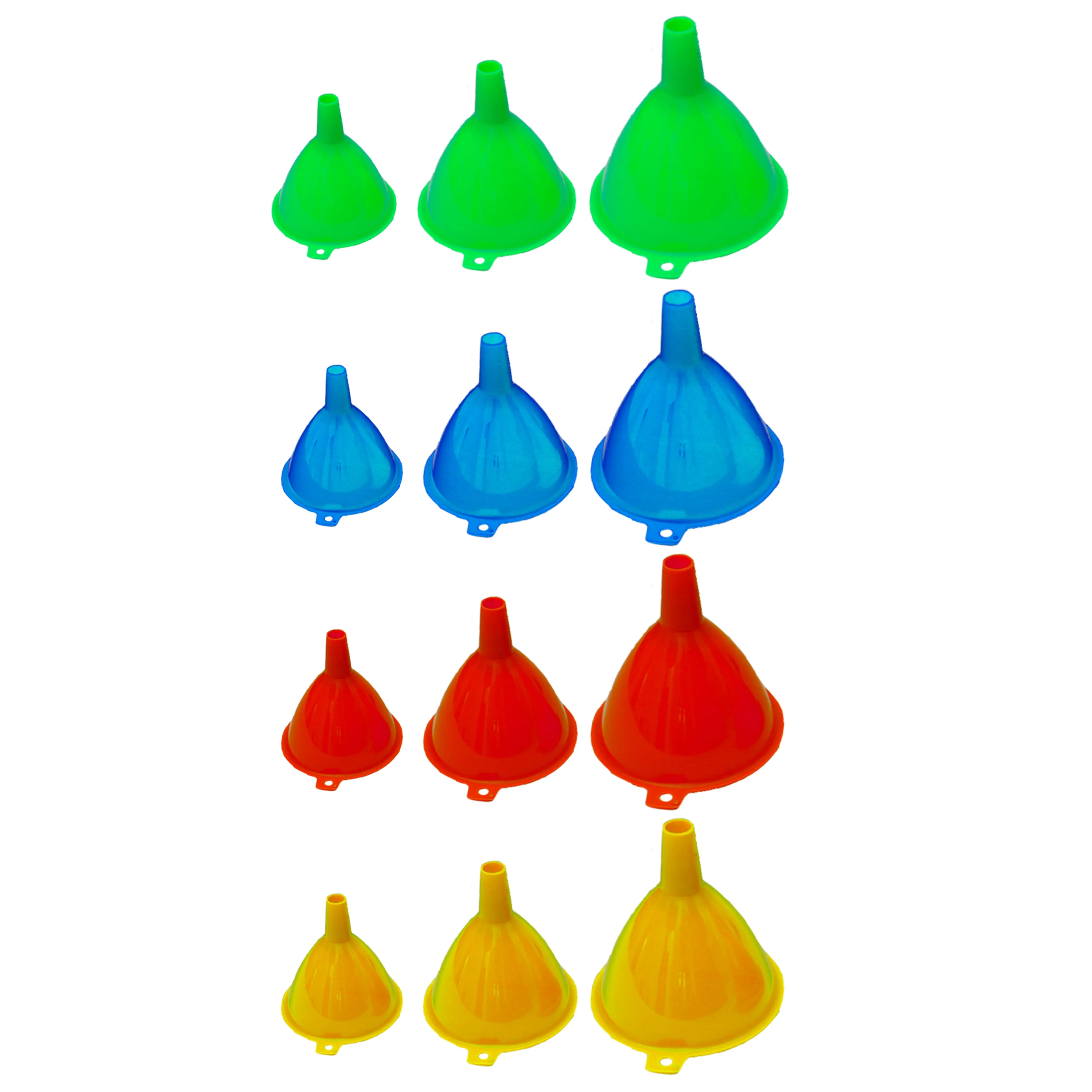 3 Funnel Set Garden Kitchen Home Garage Auto Tools Water Engine Oil Fluid Liquid