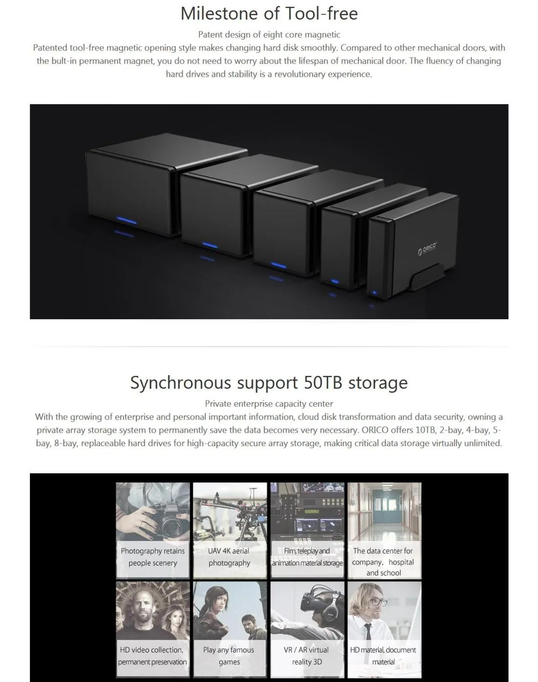 5 Bay Usb 3.0 External Hdd Dock for 3.5 Sata Drives