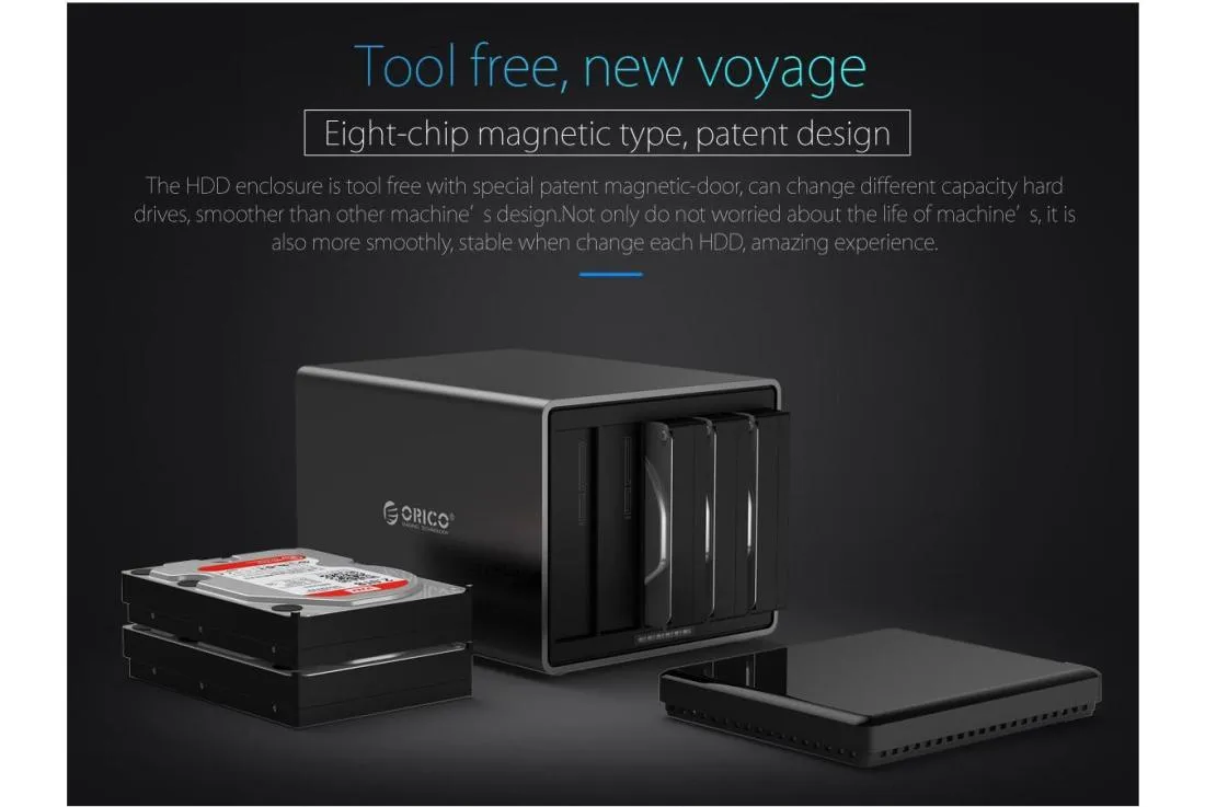 5 Bay Usb c External Hdd Dock with Raid