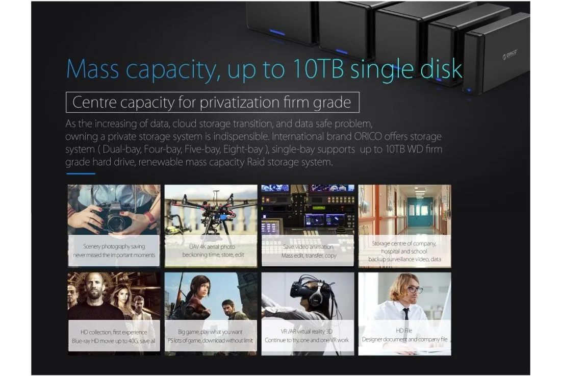 5 Bay Usb c External Hdd Dock with Raid