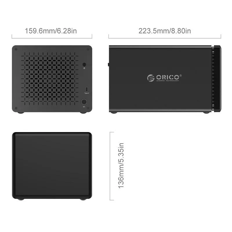 5 Bay Usb c External Hdd Dock with Raid