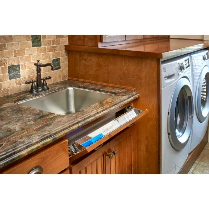6581 Series Stainless Steel Tip-Out Tray (31" x 2.63" x 3")