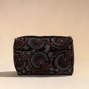 Black - Handmade Cotton Toiletry Pouch 02
