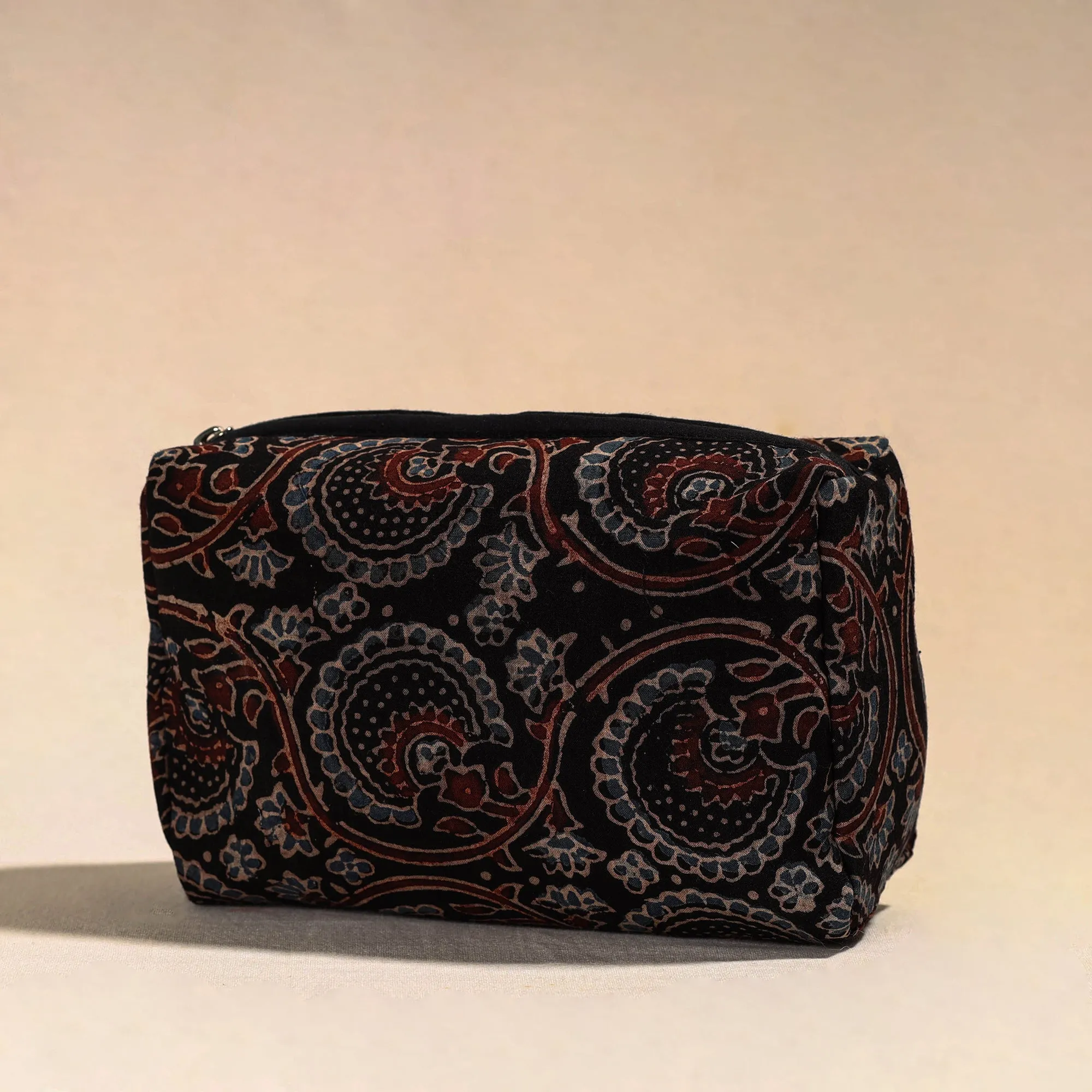 Black - Handmade Cotton Toiletry Pouch 02