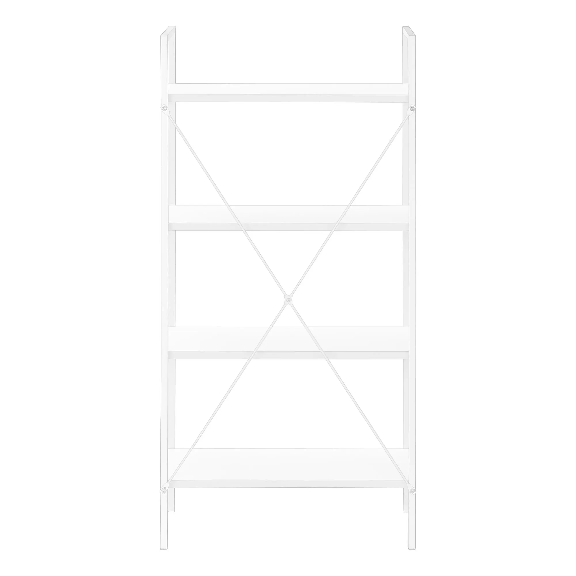 Bookshelf, Bookcase, 4 Tier, Office, Bedroom, Contemporary, Modern by Couch.com
