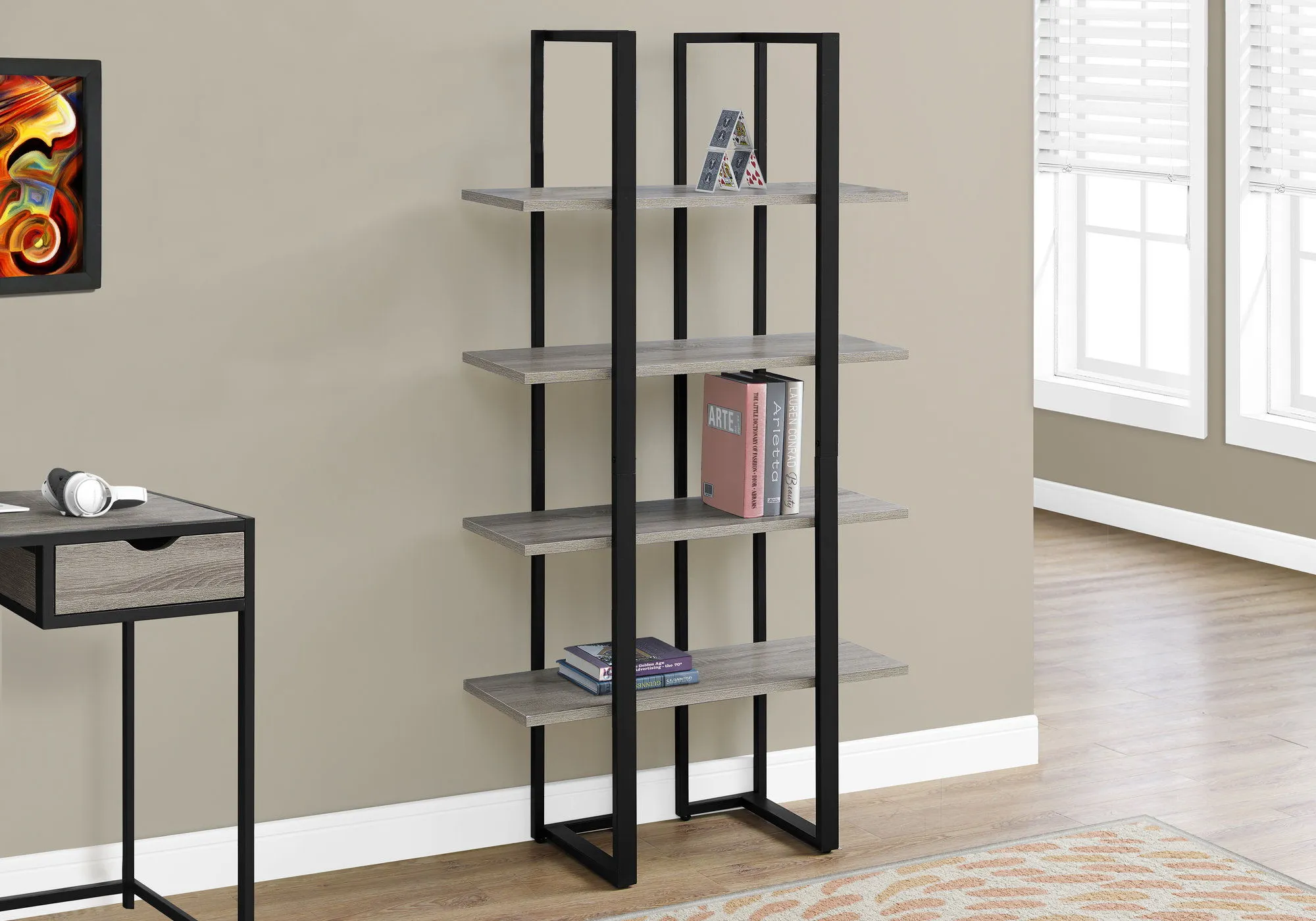 Bookshelf, Bookcase, Etagere, 4 Tier, Office, Contemporary & Modern by Couch.com