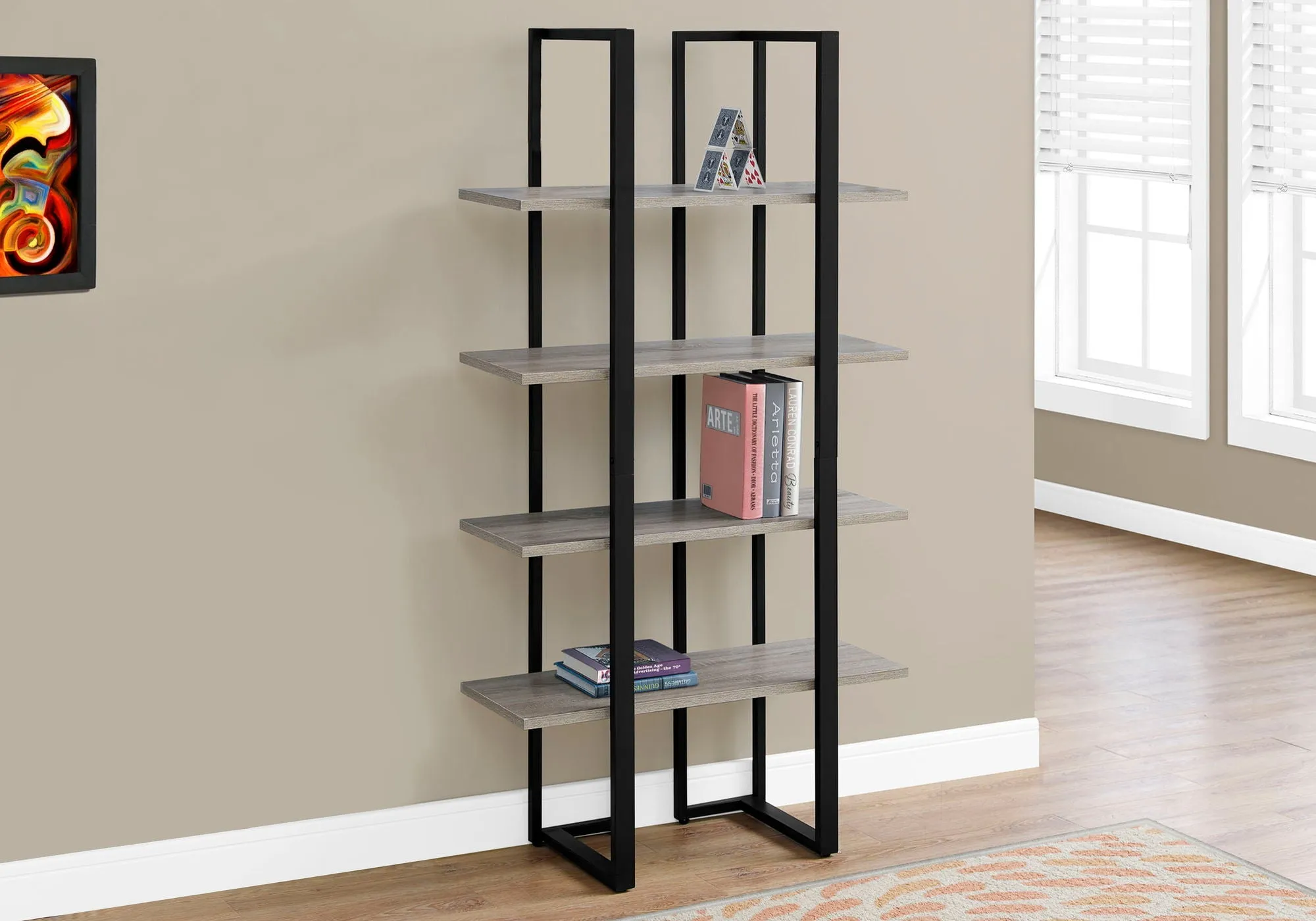 Bookshelf, Bookcase, Etagere, 4 Tier, Office, Contemporary & Modern by Couch.com