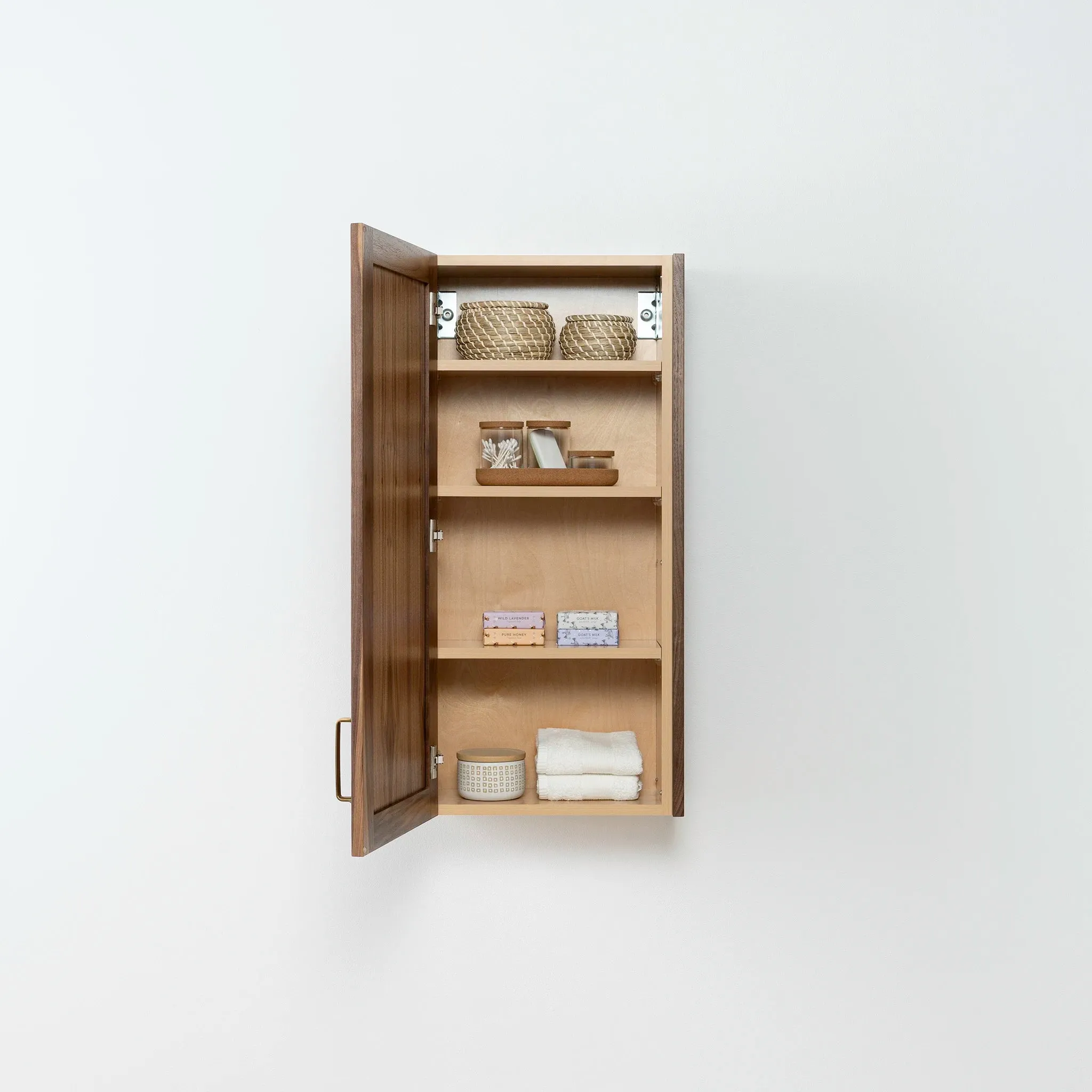 Bridgeport American Black Walnut Wall Cabinet