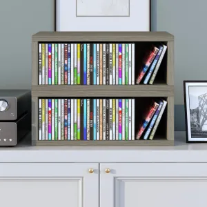 CD Rack Set of 2 - Grey (pre-order ships 12/6)