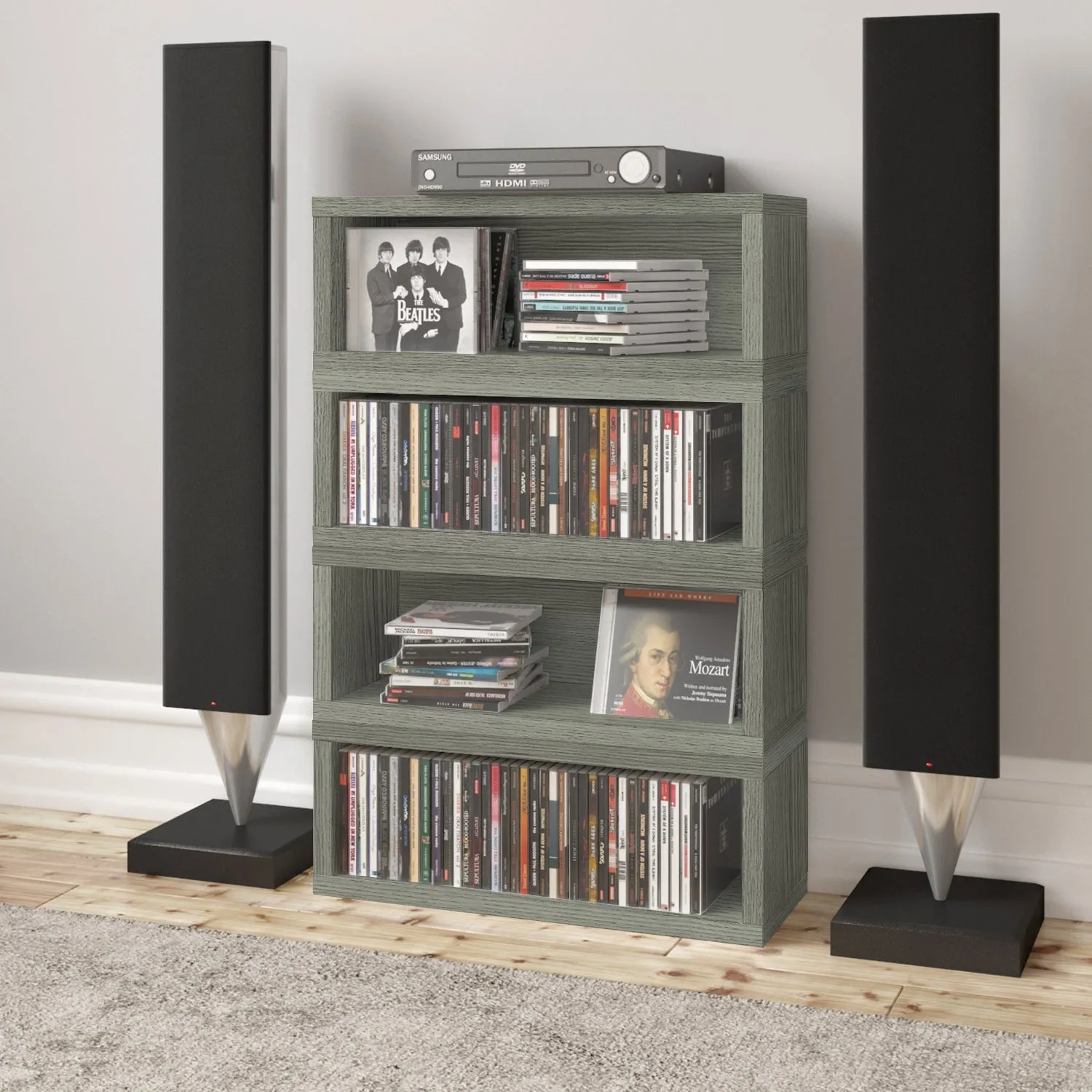 CD Rack Set of 2 - Grey (pre-order ships 12/6)