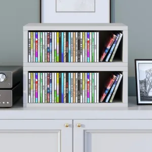 CD Rack Set of 2 - White (pre-order ships 6/30/25)