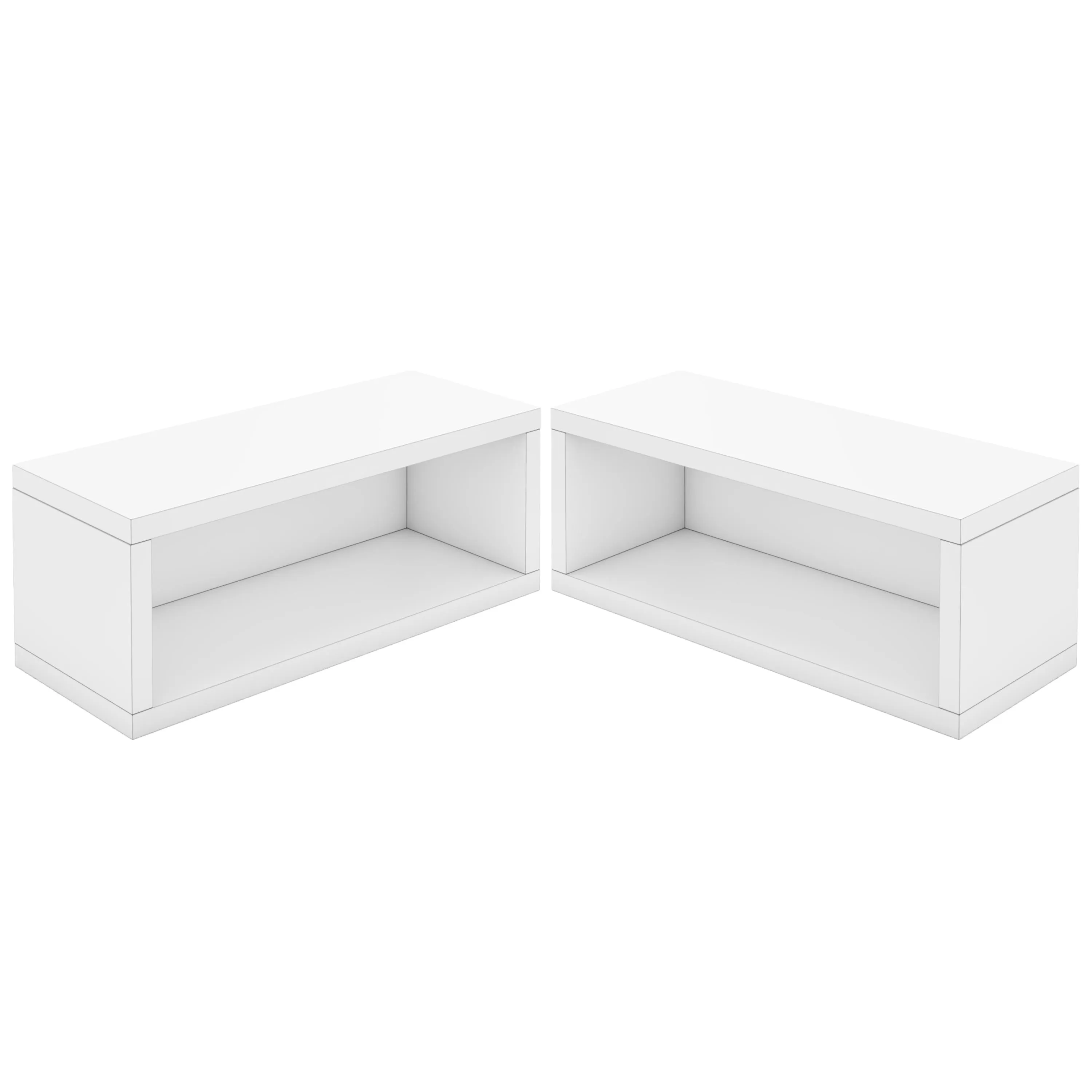 CD Rack Set of 2 - White (pre-order ships 6/30/25)