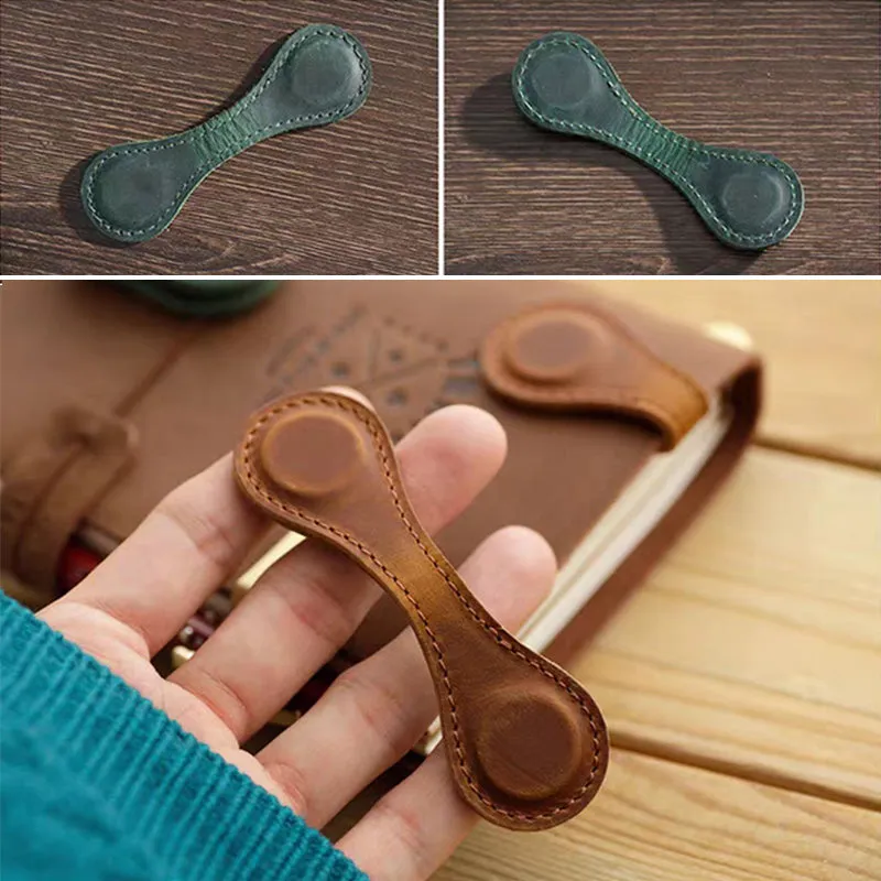Christmas Early Sale 49% OFFVintage Magnetic Leather Bookmark