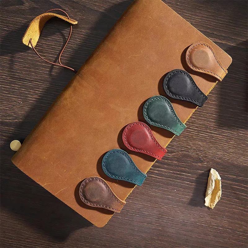 Christmas Early Sale 49% OFFVintage Magnetic Leather Bookmark