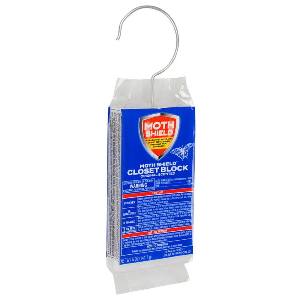 Closet Freshener Original Scented Block Kills Clothes Moths & Carpet Beetles 5oz