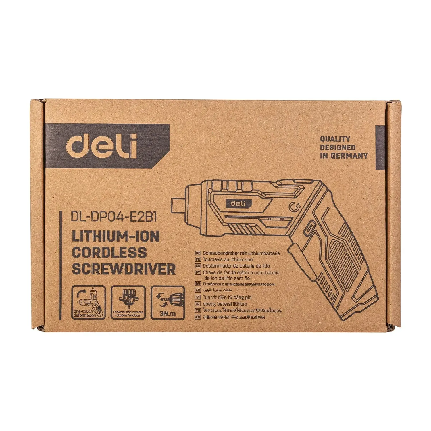 Deli 3.6v Electric Screwdriver Rechargeable Assembly & Repair Tool with Led Work Light