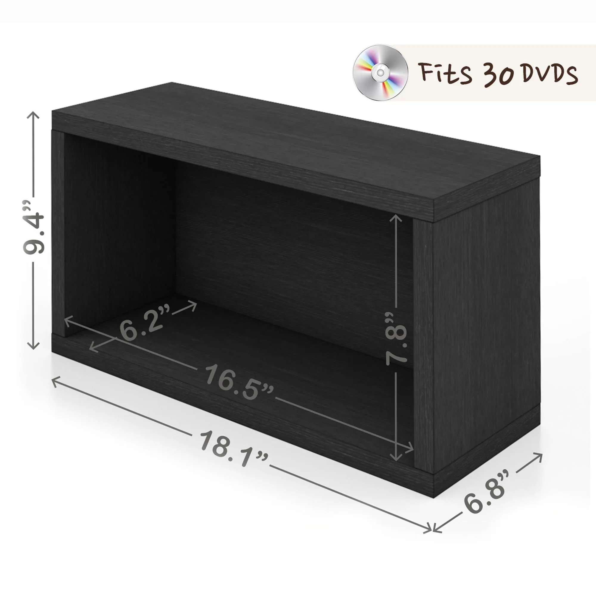 DVD / Game Storage Rack, Black (pre-order ships 12/16)