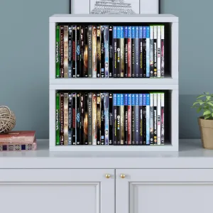DVD Rack Set of 2 - White (pre-order ships 12/6)