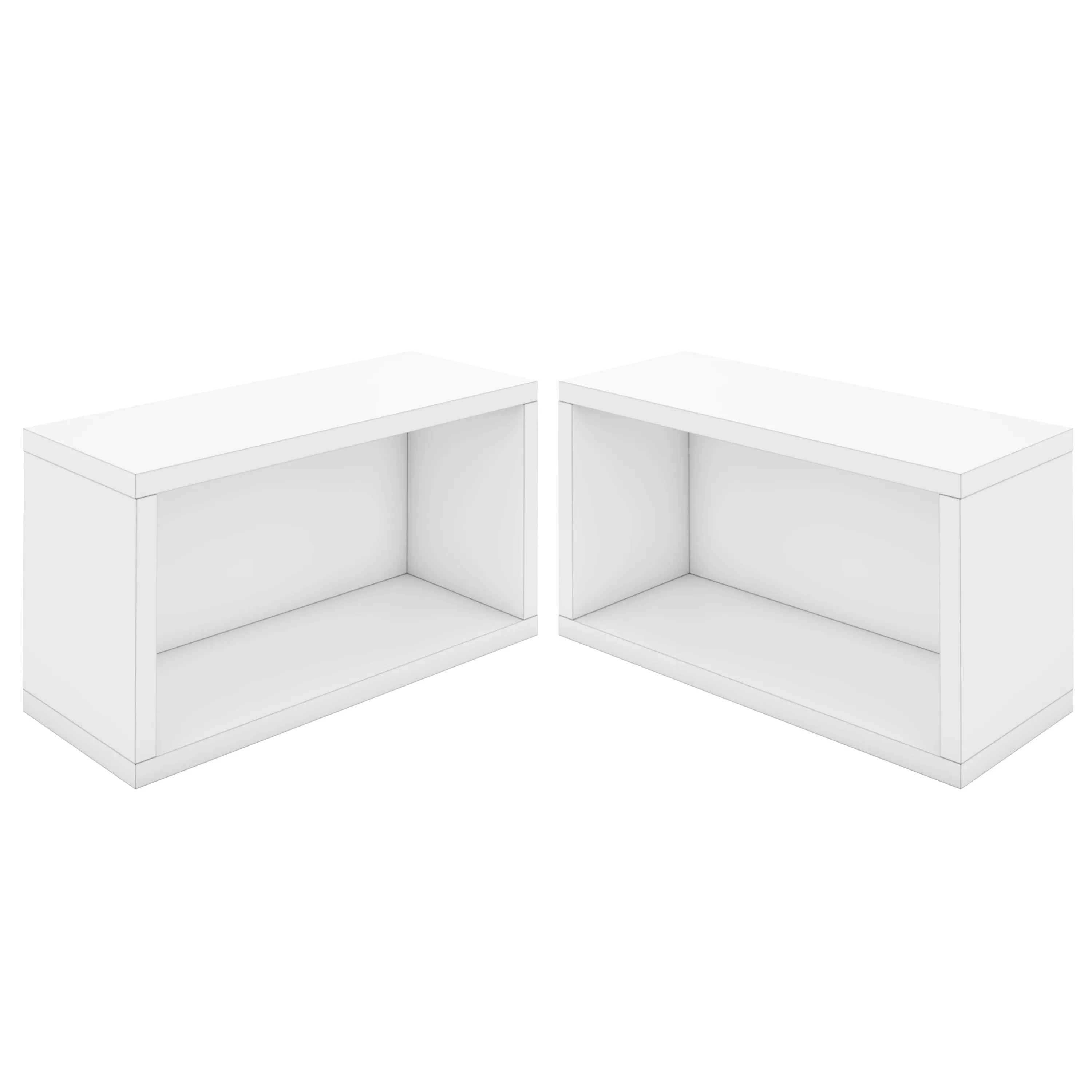 DVD Rack Set of 2 - White (pre-order ships 12/6)