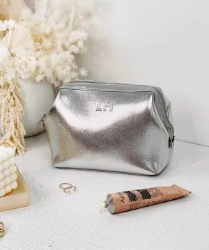 Eliza Neoprene Makeup Bag - Metallic