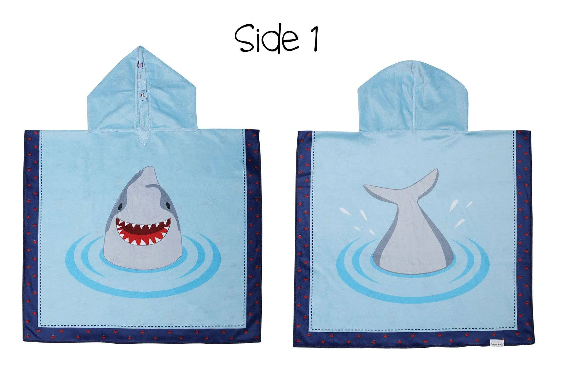 Kids UPF50  Cover-Up - Shark/Nautical