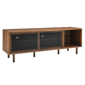 Kurtis 67" TV and Vinyl Record Stand Walnut EEI-6236-WAL