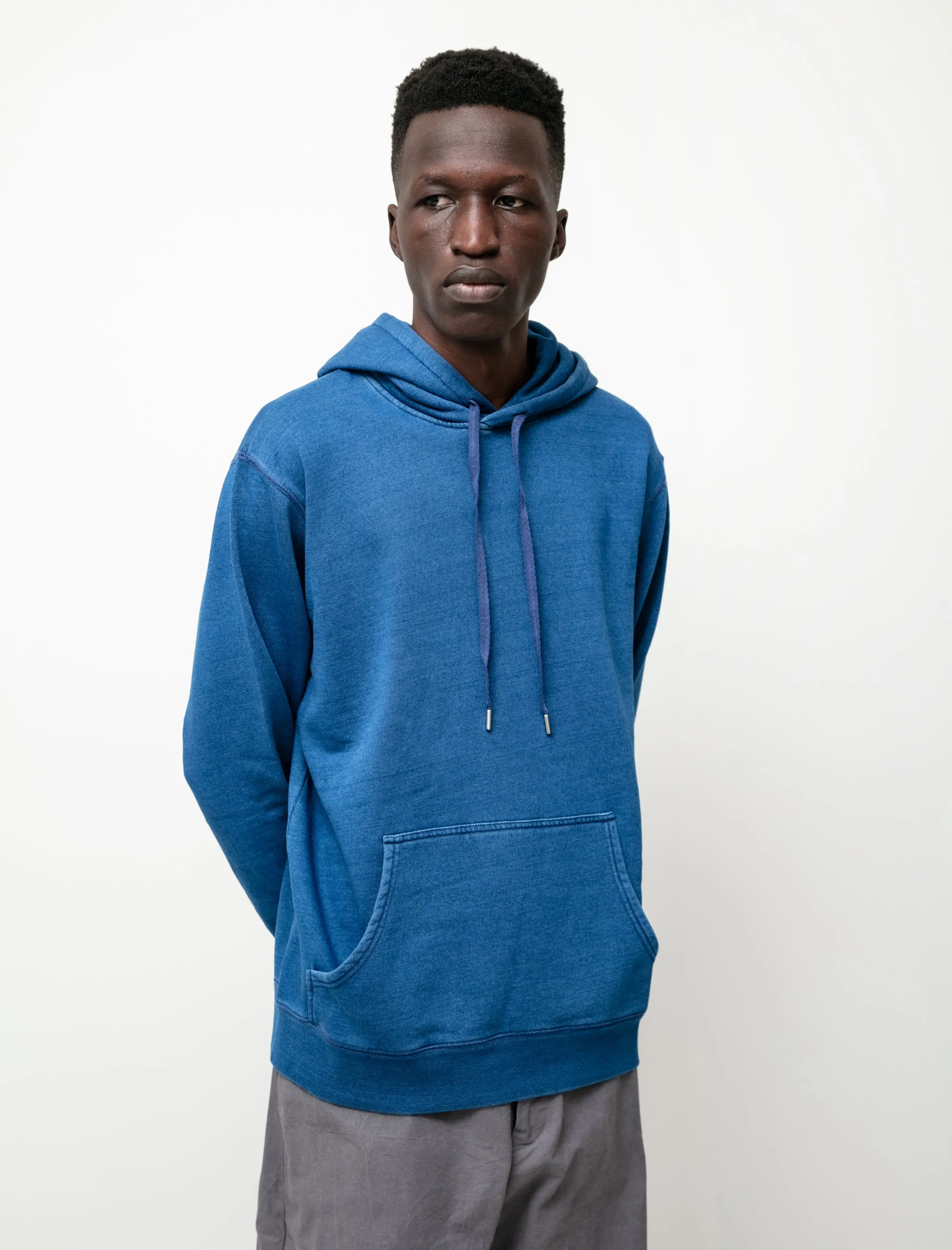 Loopback Overhead Hoody Real Indigo