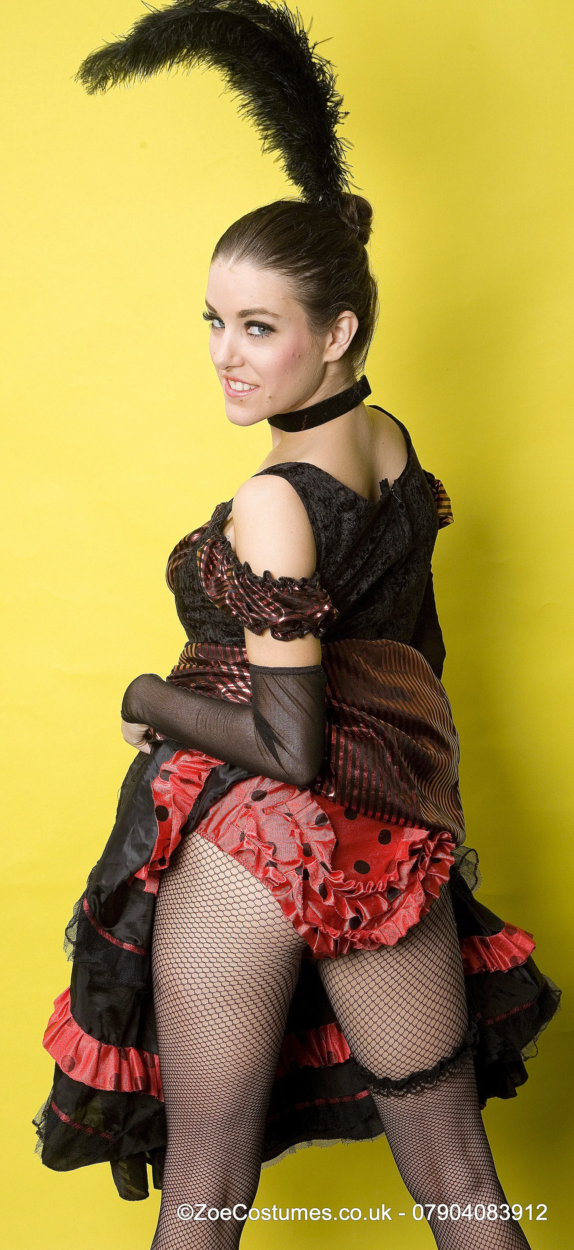 Moulin Rouge outfit Hire | Can Can Costumes Moulin Rouge Dress Black Red Cabaret Costume Rental