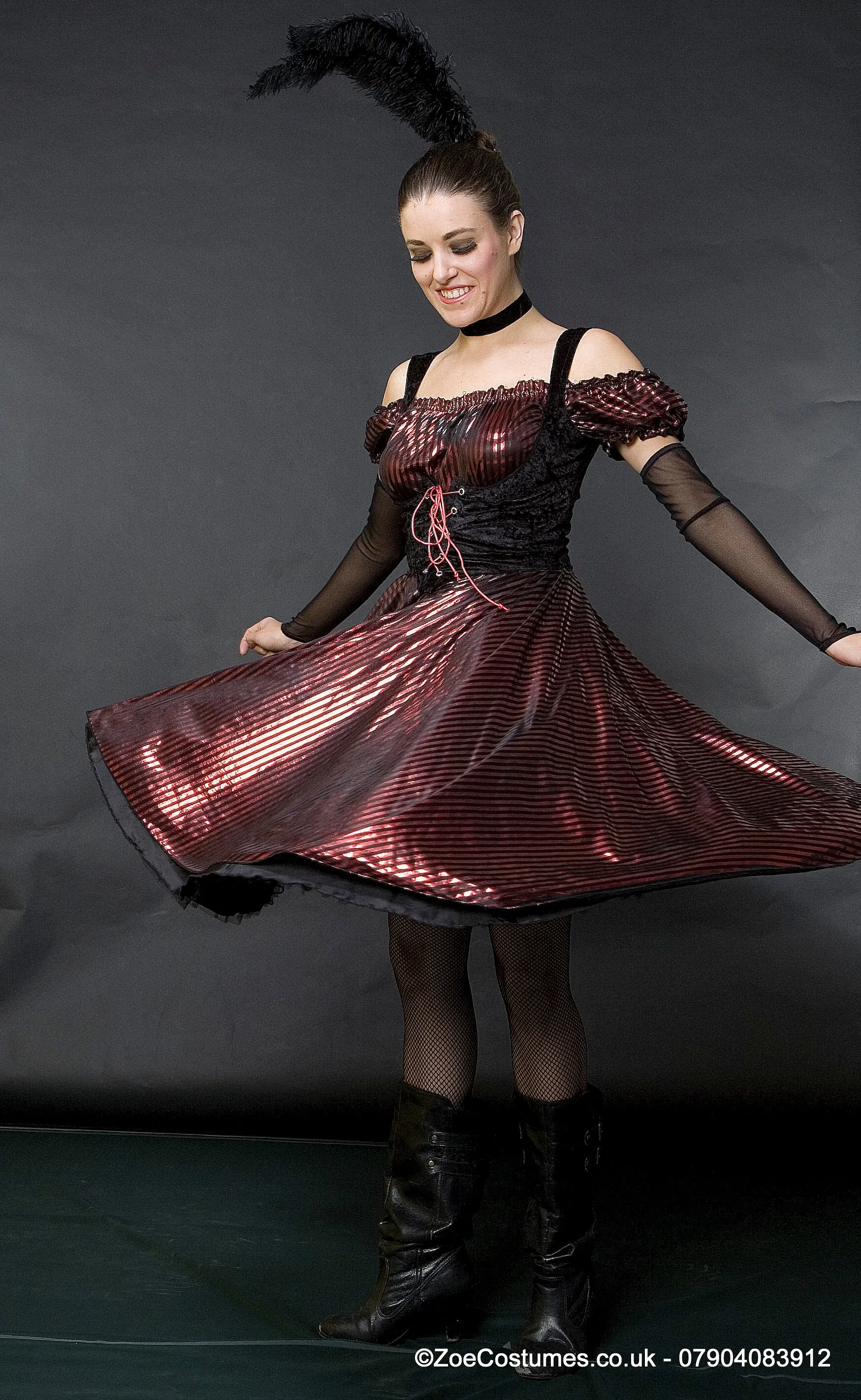 Moulin Rouge outfit Hire | Can Can Costumes Moulin Rouge Dress Black Red Cabaret Costume Rental