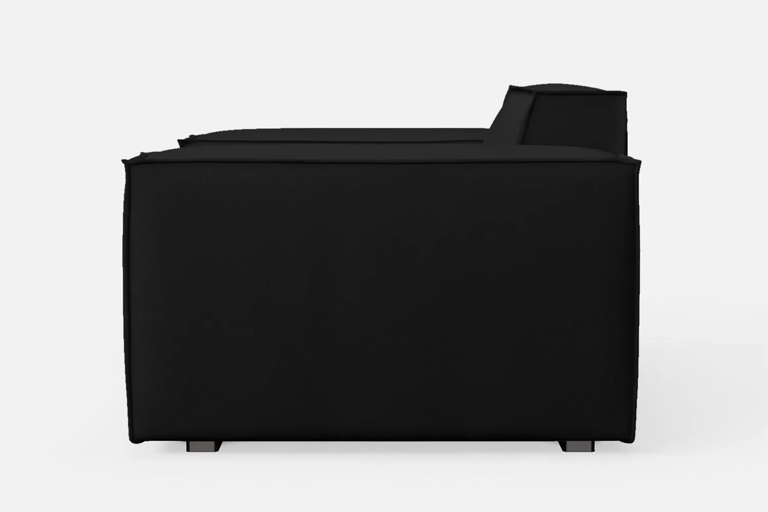 Naples Armchair Black Leather