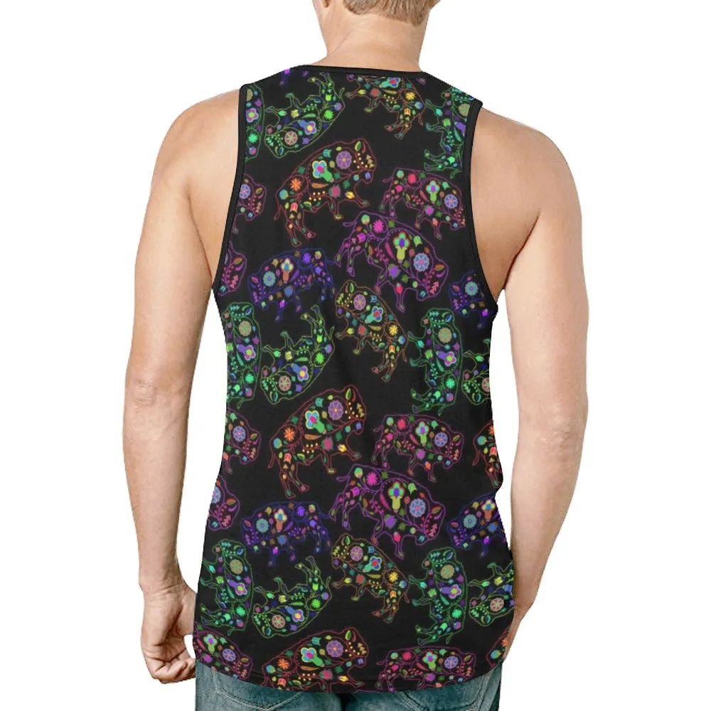 Neon Floral Buffalos Tank Top