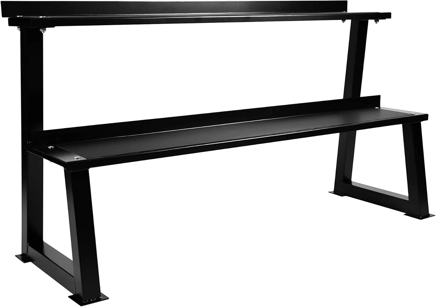 Rack 2 Niveaux pour 14 Kettlebell Noir Acier