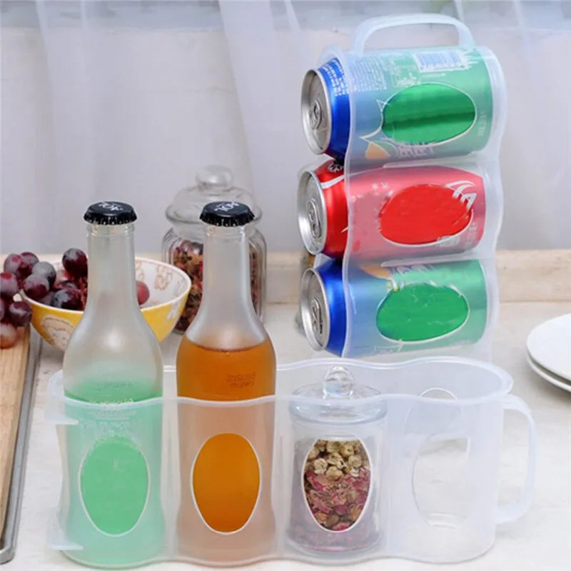 Refrigerator Space-Saving Drink Storage
