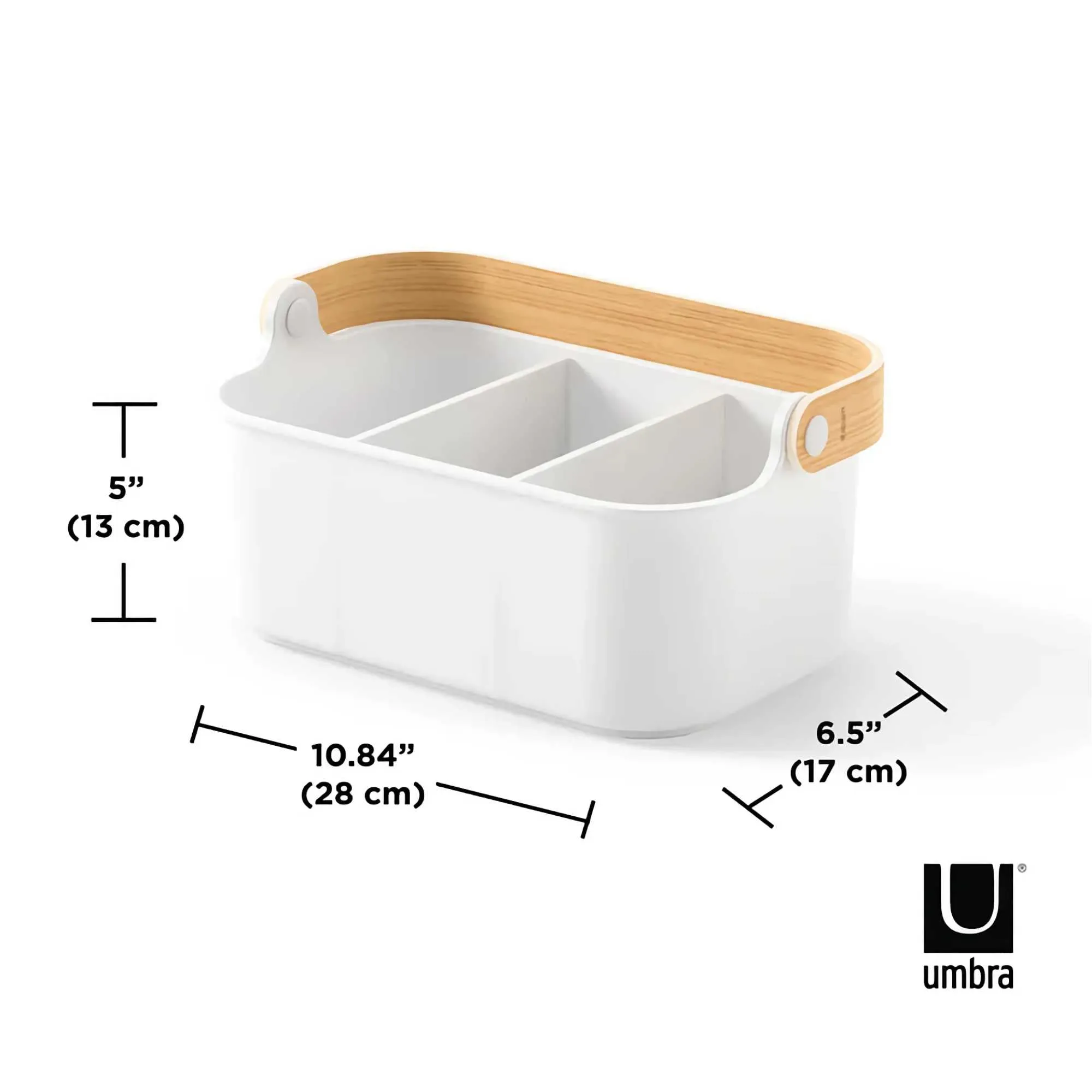 Umbra Bellwood Stackable Bin Medium, White