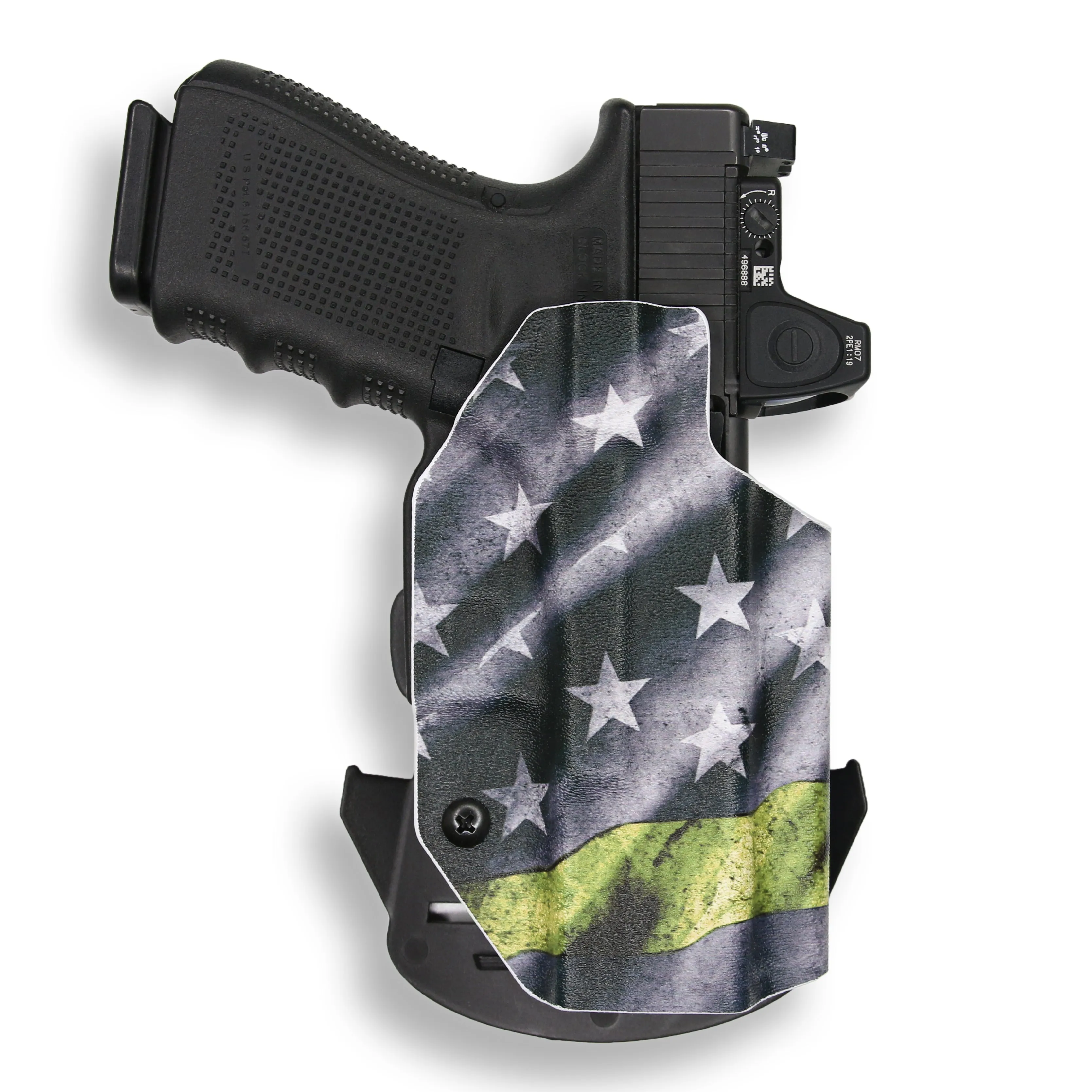 Walther PDP Pro SD Compact 4" with Streamlight TLR-1/1S/HL Light Red Dot Optic Cut OWB Holster