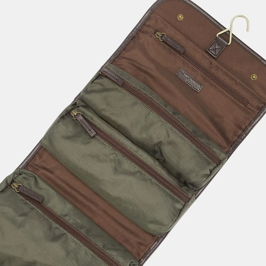 Wax Hanging Washbag (Olive)