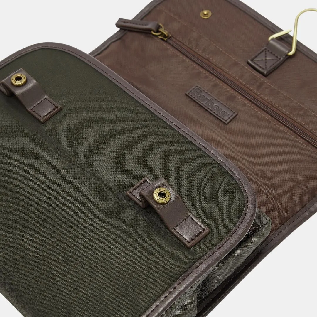 Wax Hanging Washbag (Olive)