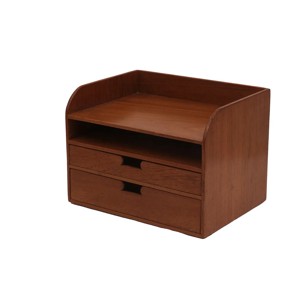 Wooden Office Desk Organizer (Natural Tone)