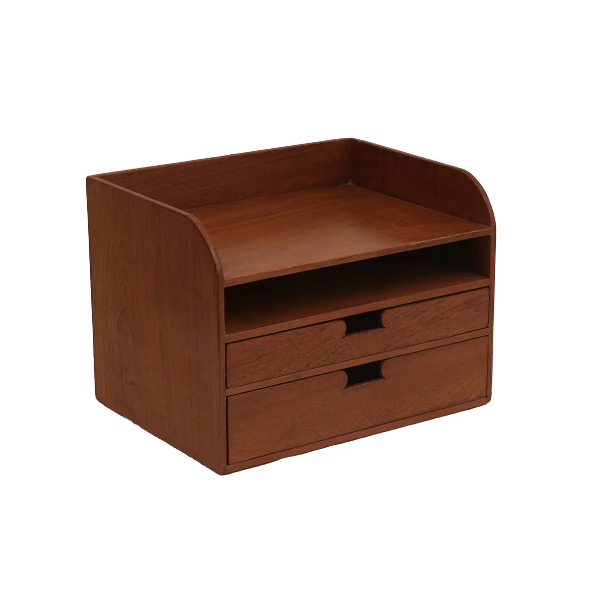 Wooden Office Desk Organizer (Natural Tone)