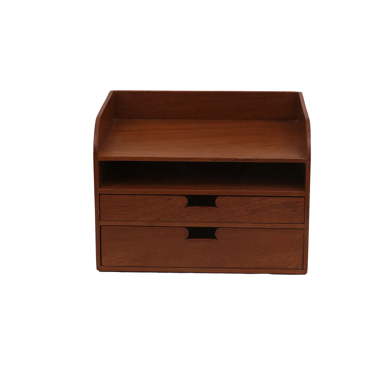 Wooden Office Desk Organizer (Natural Tone)